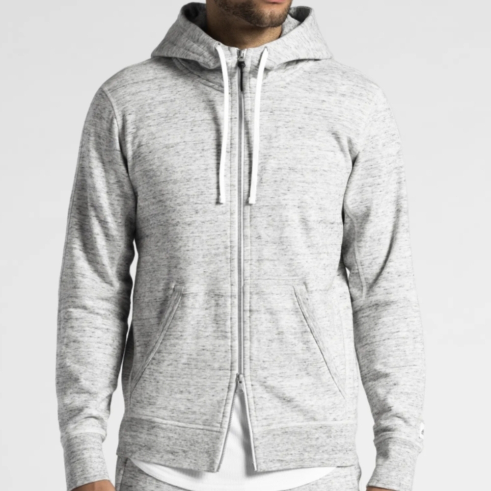 Adidas reigning champ zipped hooded jacket size small